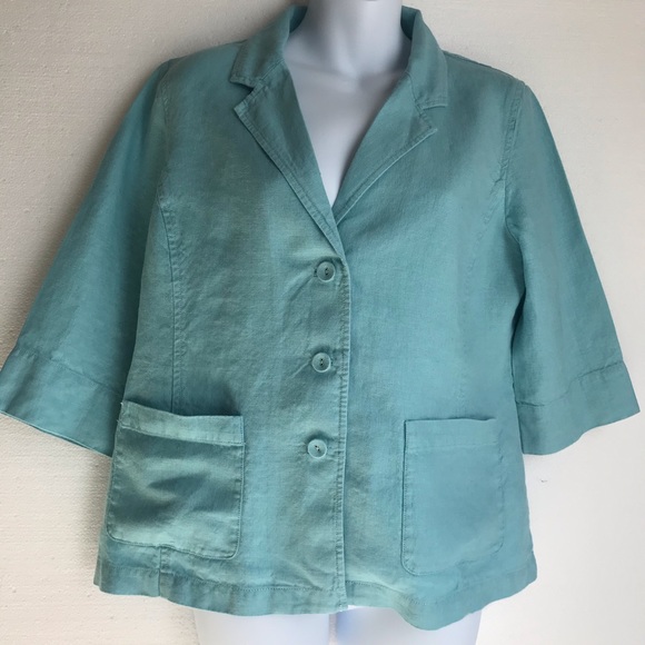 Eileen Fisher Jackets & Blazers - Eileen Fisher Blazer 100% Linen Sz M